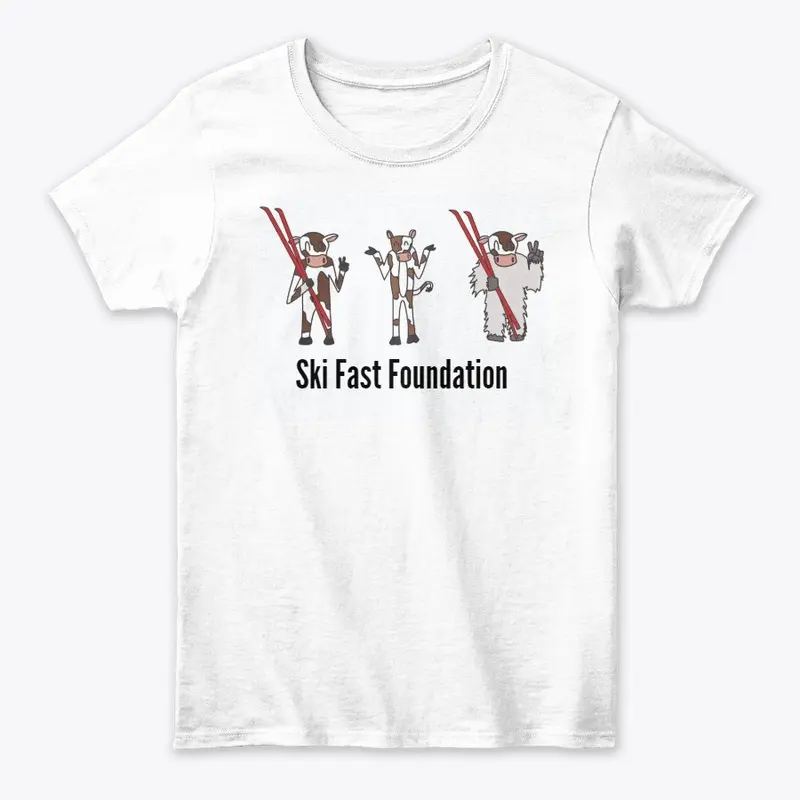 Ski Fast Foundation Cows Logo